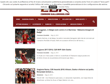 Tablet Screenshot of corrieregiallorosso.com